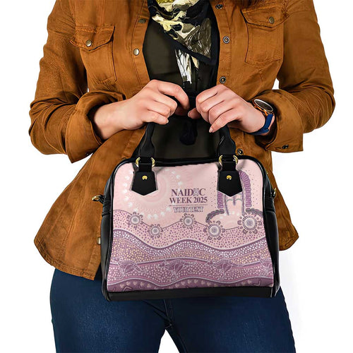 Personalised Australia NAIDOC Week Dhari Aboriginal Art Shoulder Handbag