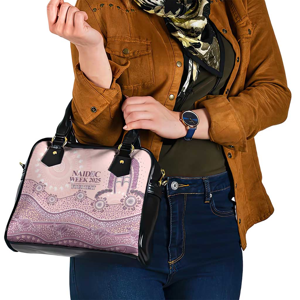 Personalised Australia NAIDOC Week Dhari Aboriginal Art Shoulder Handbag