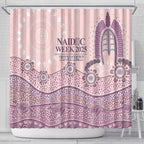 Personalised Australia NAIDOC Week Dhari Aboriginal Art Shower Curtain