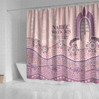 Personalised Australia NAIDOC Week Dhari Aboriginal Art Shower Curtain