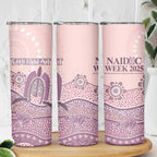 Personalised Australia NAIDOC Week Dhari Aboriginal Art Skinny Tumbler