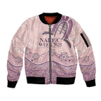 Personalised Australia NAIDOC Week Dhari Aboriginal Art Sleeve Zip Bomber Jacket