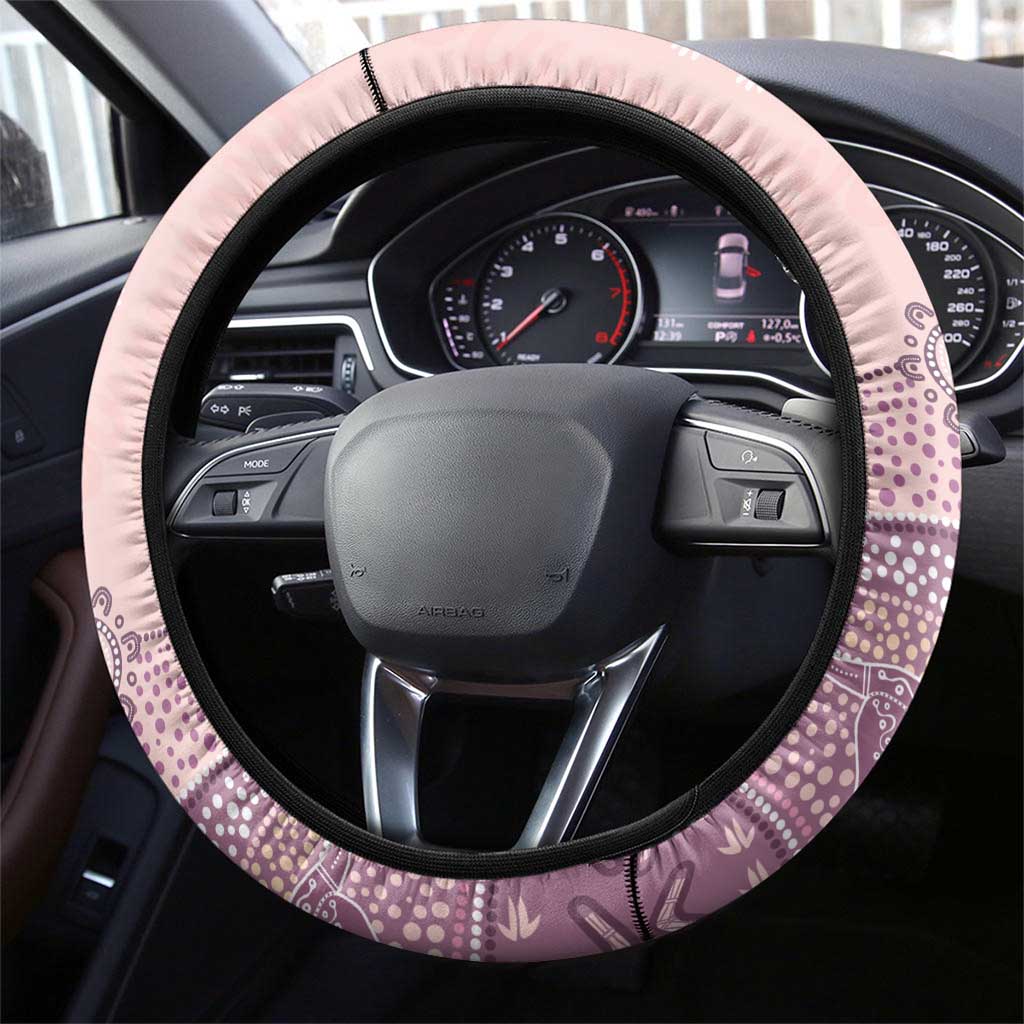 Australia NAIDOC Week Dhari Aboriginal Art Steering Wheel Cover