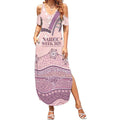 Personalised Australia NAIDOC Week Dhari Aboriginal Art Summer Maxi Dress