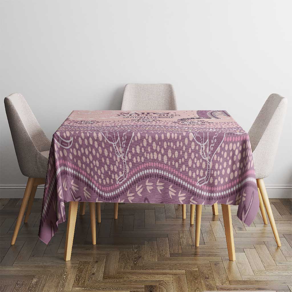 Personalised Australia NAIDOC Week Dhari Aboriginal Art Tablecloth