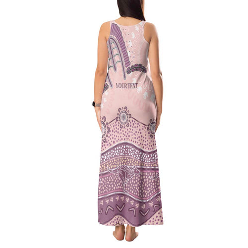 Personalised Australia NAIDOC Week Dhari Aboriginal Art Tank Maxi Dress