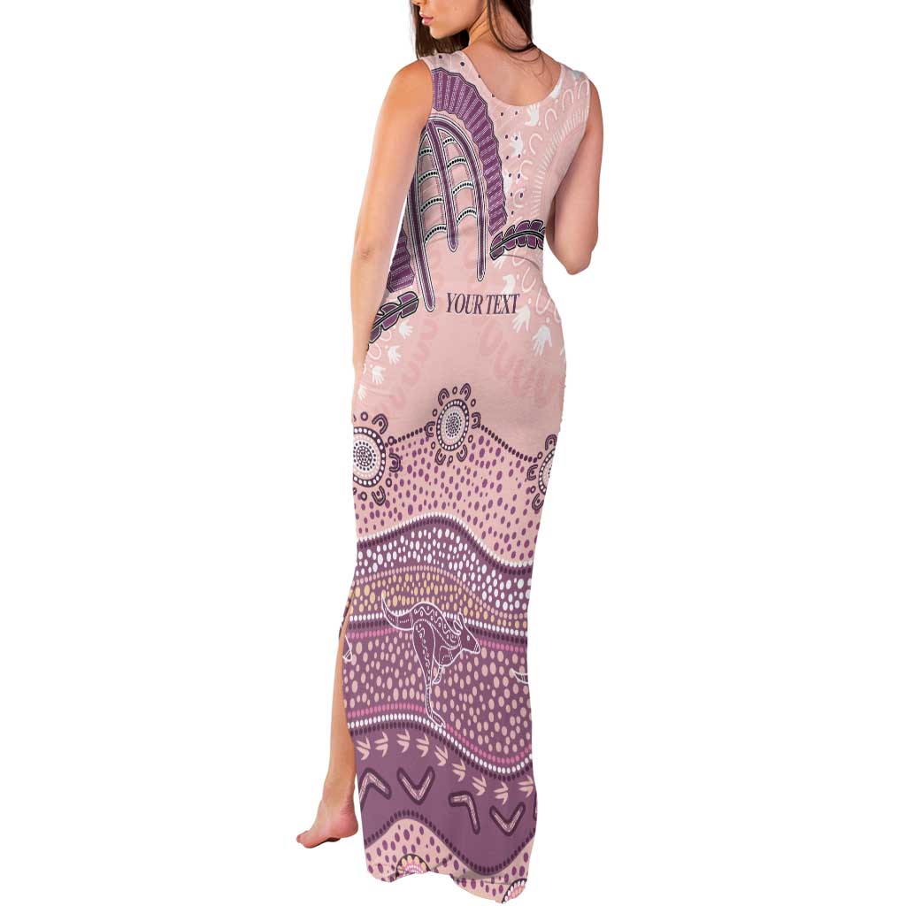 Personalised Australia NAIDOC Week Dhari Aboriginal Art Tank Maxi Dress