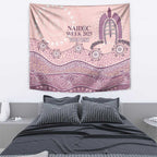 Personalised Australia NAIDOC Week Dhari Aboriginal Art Tapestry