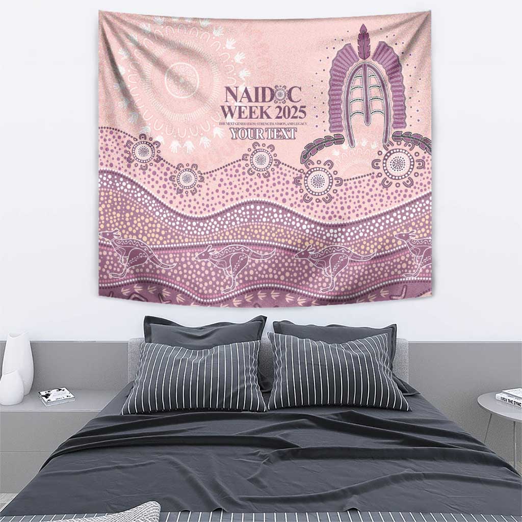 Personalised Australia NAIDOC Week Dhari Aboriginal Art Tapestry