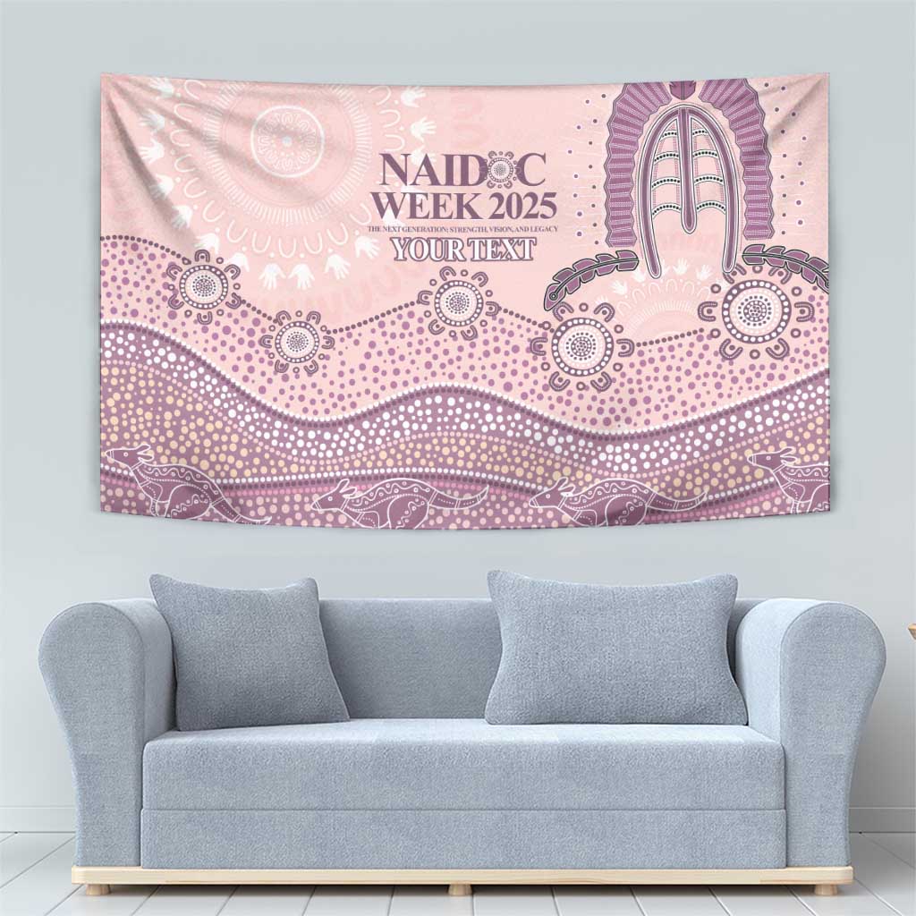 Personalised Australia NAIDOC Week Dhari Aboriginal Art Tapestry