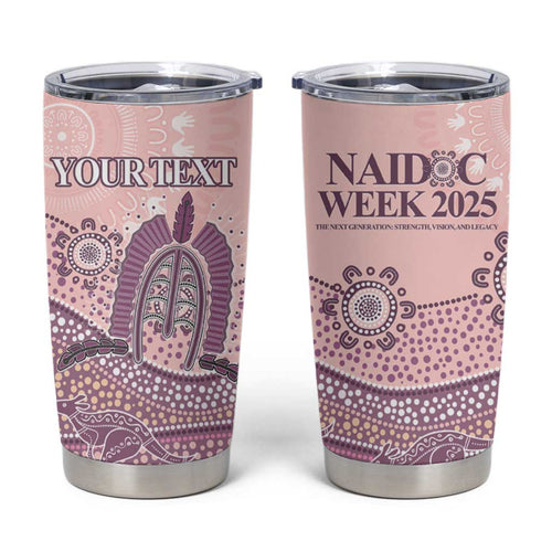 Personalised Australia NAIDOC Week Dhari Aboriginal Art Tumbler Cup