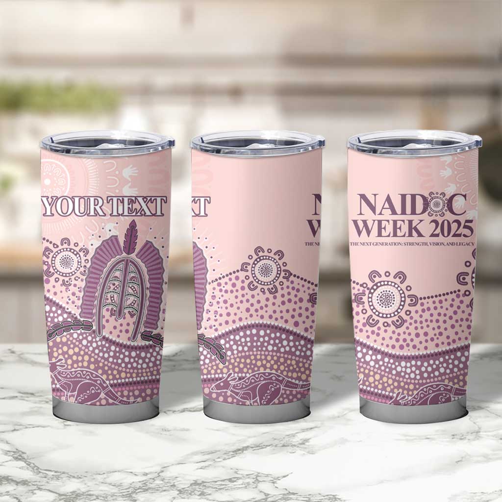 Personalised Australia NAIDOC Week Dhari Aboriginal Art Tumbler Cup
