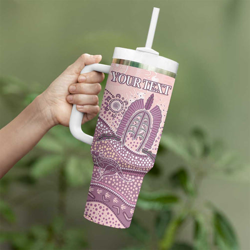 Personalised Australia NAIDOC Week Dhari Aboriginal Art Tumbler With Handle