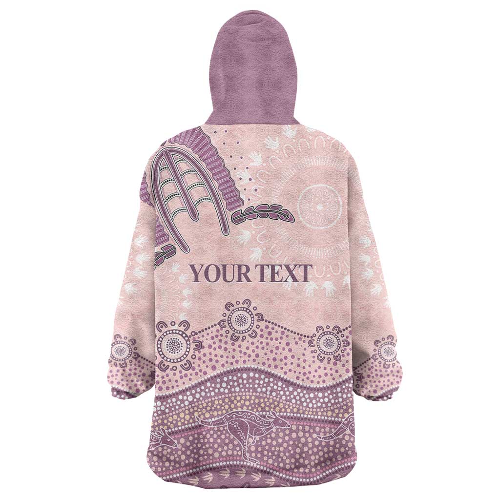 Personalised Australia NAIDOC Week Dhari Aboriginal Art Wearable Blanket Hoodie