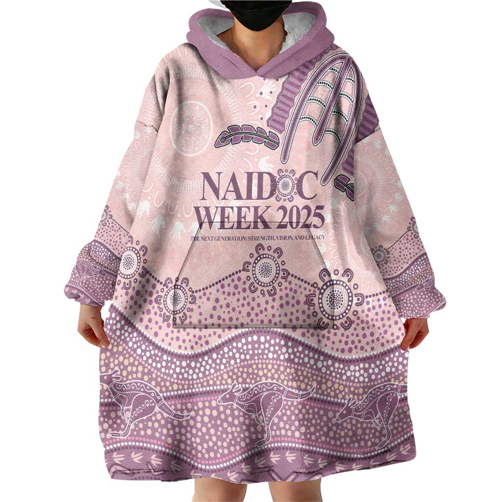 Personalised Australia NAIDOC Week Dhari Aboriginal Art Wearable Blanket Hoodie