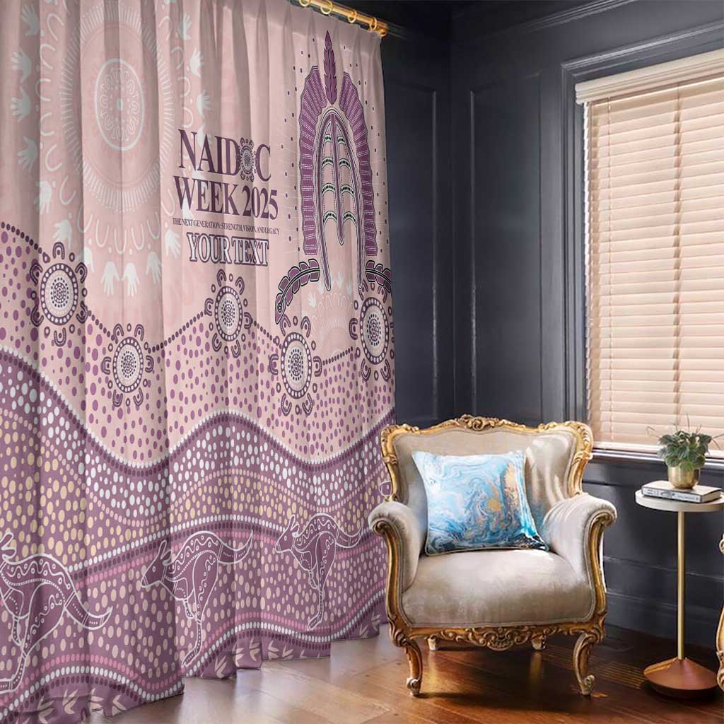 Personalised Australia NAIDOC Week Dhari Aboriginal Art Window Curtain