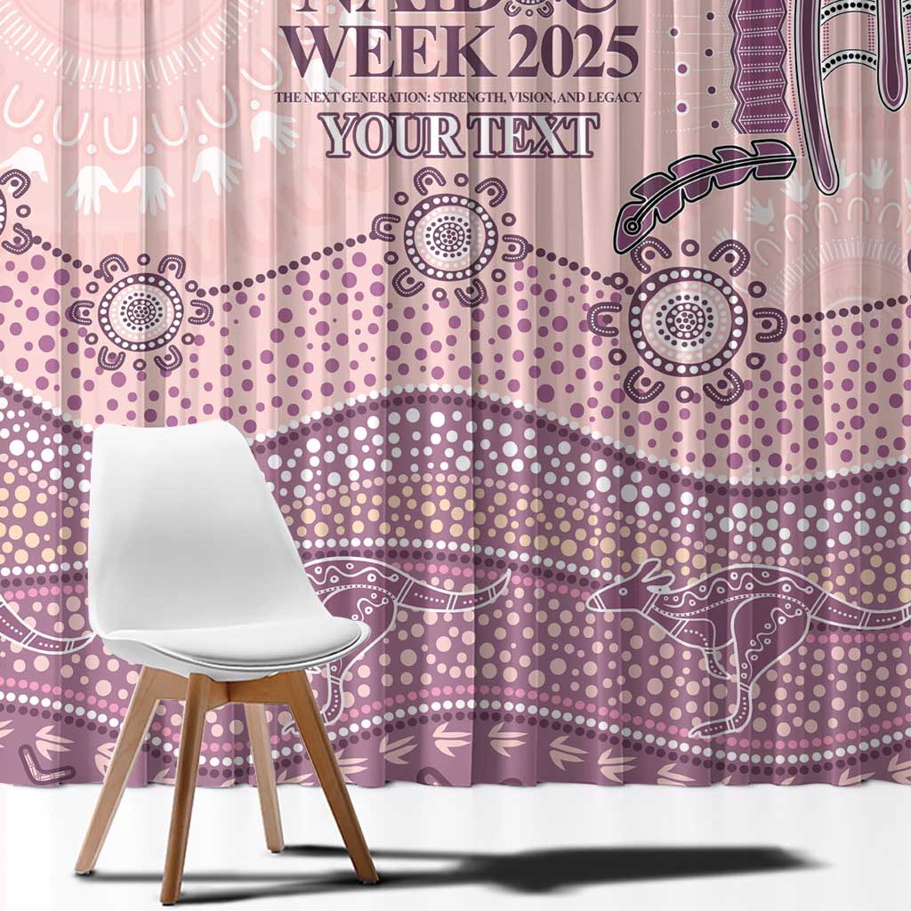 Personalised Australia NAIDOC Week Dhari Aboriginal Art Window Curtain