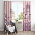 Personalised Australia NAIDOC Week Dhari Aboriginal Art Window Curtain