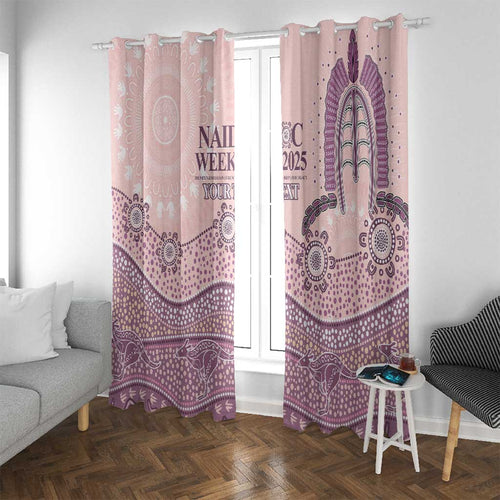 Personalised Australia NAIDOC Week Dhari Aboriginal Art Window Curtain