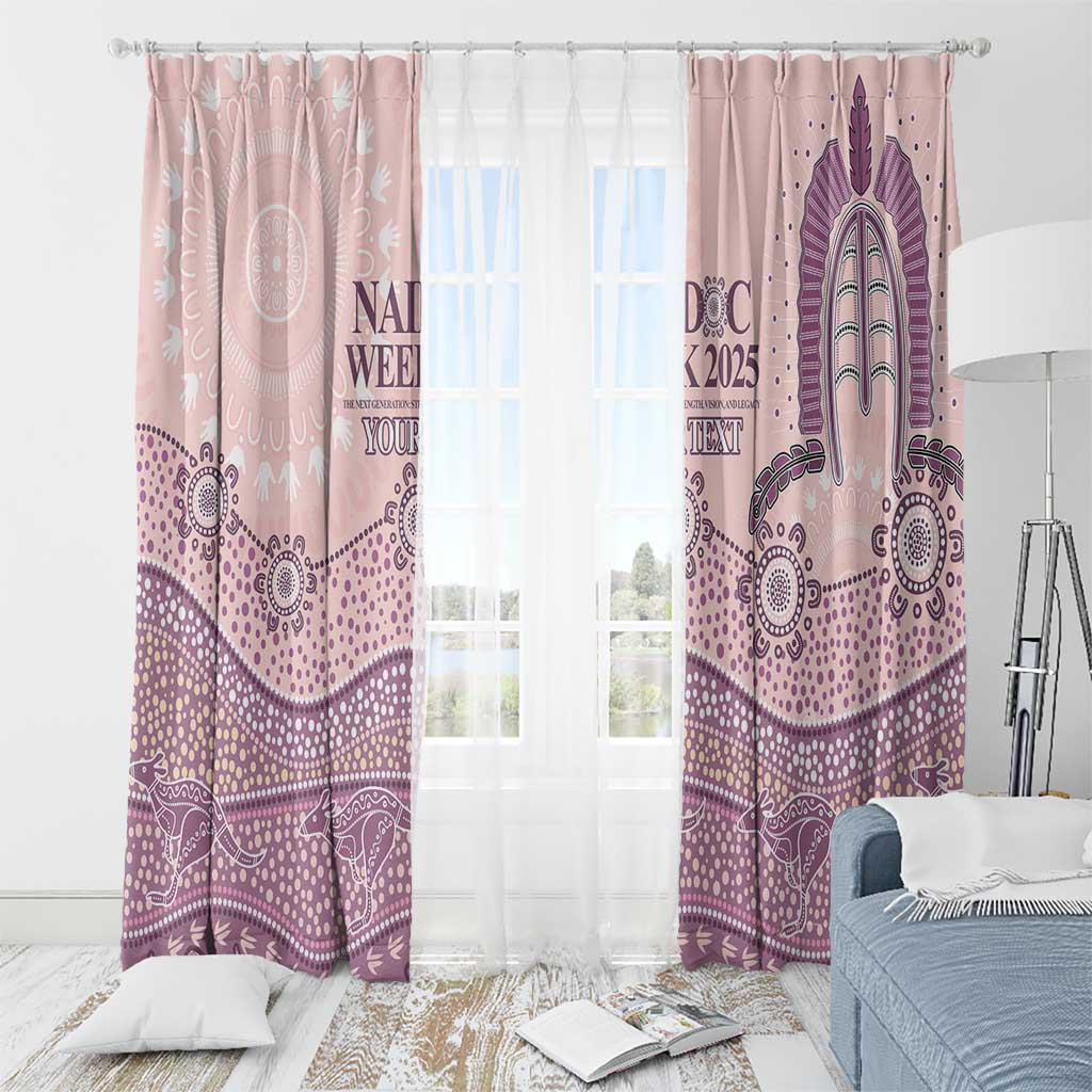 Personalised Australia NAIDOC Week Dhari Aboriginal Art Window Curtain