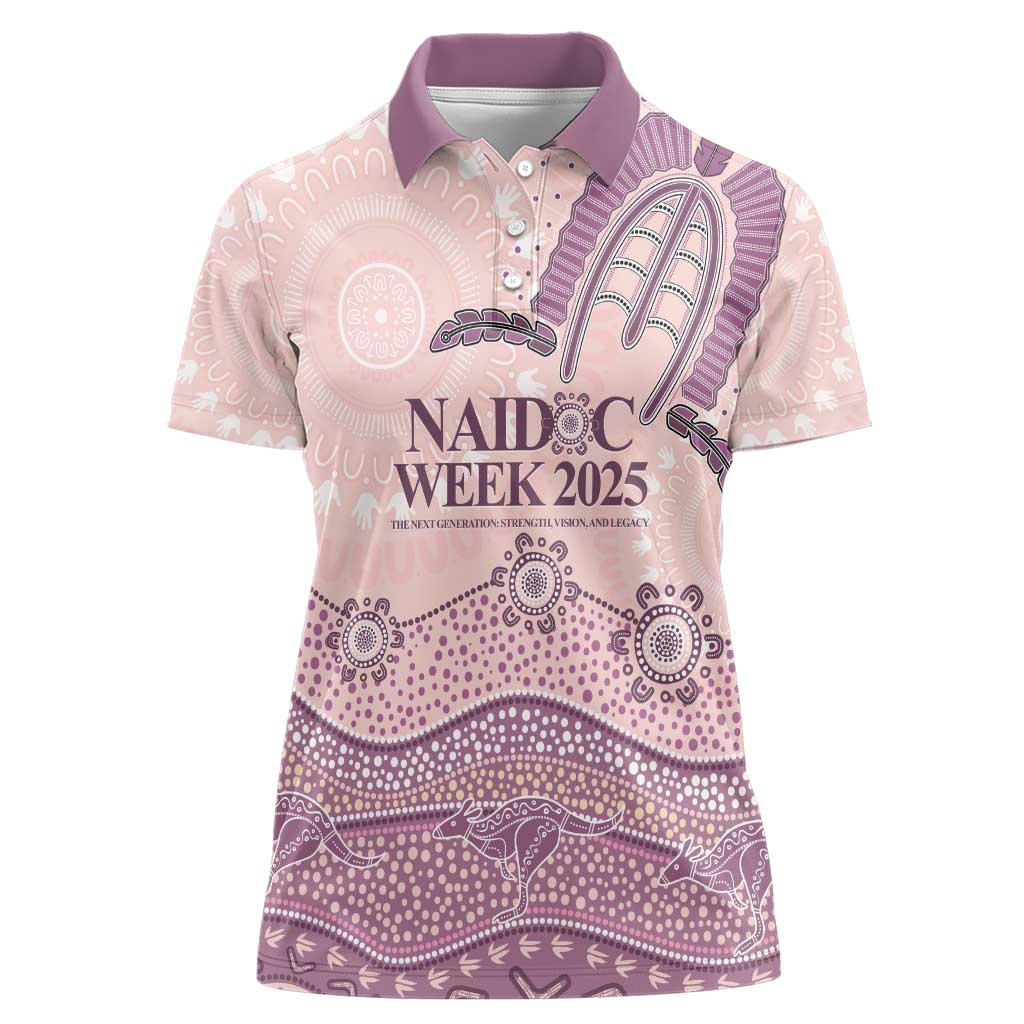 Personalised Australia NAIDOC Week Dhari Aboriginal Art Women Polo Shirt