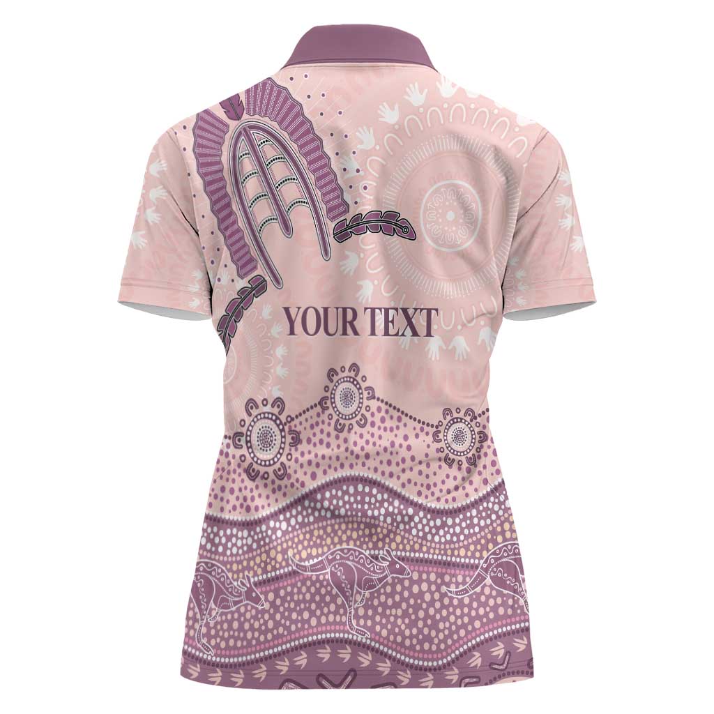 Personalised Australia NAIDOC Week Dhari Aboriginal Art Women Polo Shirt