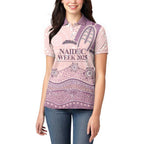 Personalised Australia NAIDOC Week Dhari Aboriginal Art Women Polo Shirt