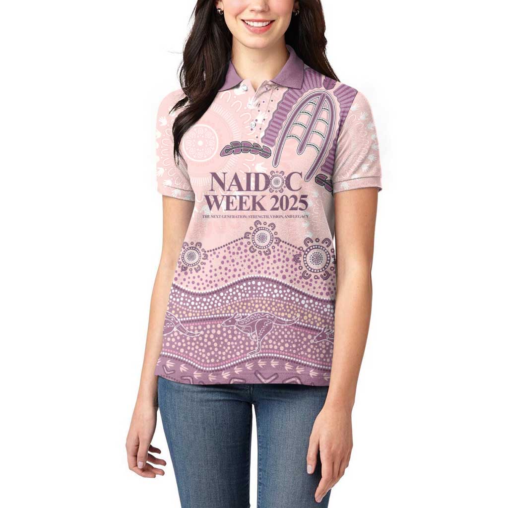 Personalised Australia NAIDOC Week Dhari Aboriginal Art Women Polo Shirt