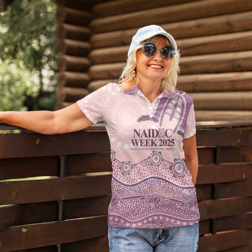 Personalised Australia NAIDOC Week Dhari Aboriginal Art Women Polo Shirt