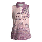 Personalised Australia NAIDOC Week Dhari Aboriginal Art Women Sleeveless Polo Shirt