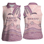 Personalised Australia NAIDOC Week Dhari Aboriginal Art Women Sleeveless Polo Shirt