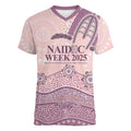 Personalised Australia NAIDOC Week Dhari Aboriginal Art Women V-Neck T-Shirt