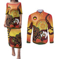 Australia NAIDOC Week Couples Matching Puletasi and Long Sleeve Button Shirt The Next Generation Strength Vision And Legacy