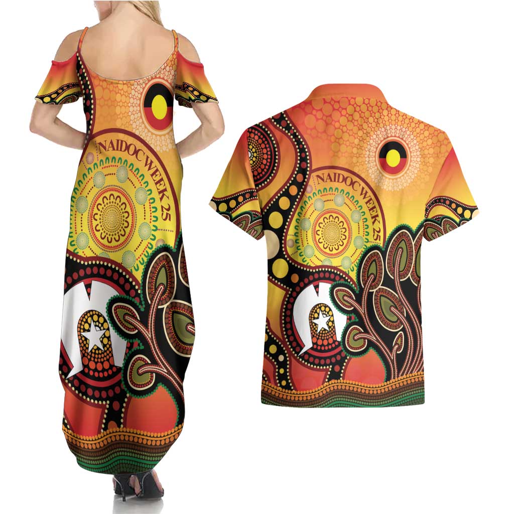 Australia NAIDOC Week Couples Matching Summer Maxi Dress and Hawaiian Shirt The Next Generation Strength Vision And Legacy