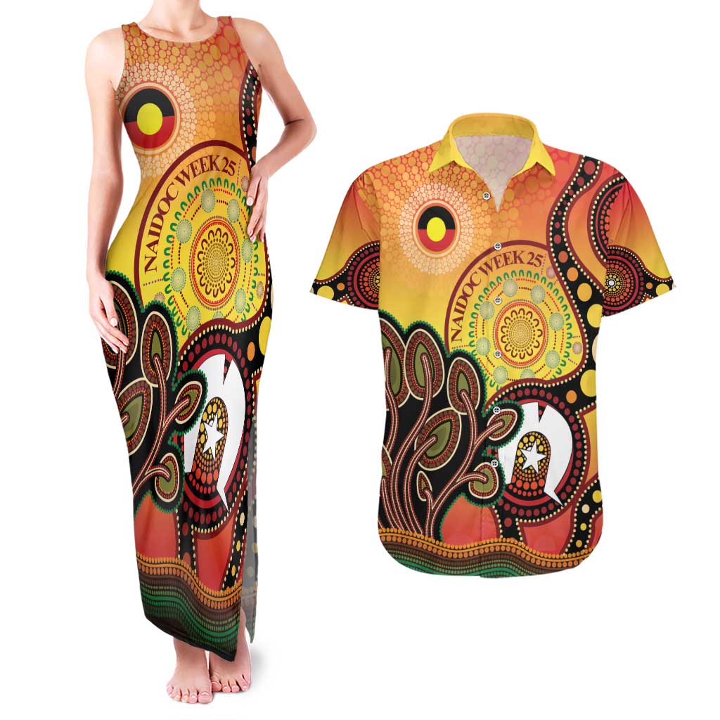 Australia NAIDOC Week Couples Matching Tank Maxi Dress and Hawaiian Shirt The Next Generation Strength Vision And Legacy