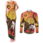 Australia NAIDOC Week Couples Matching Tank Maxi Dress and Long Sleeve Button Shirt The Next Generation Strength Vision And Legacy