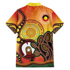 Australia NAIDOC Week Family Matching Off The Shoulder Long Sleeve Dress and Hawaiian Shirt The Next Generation Strength Vision And Legacy