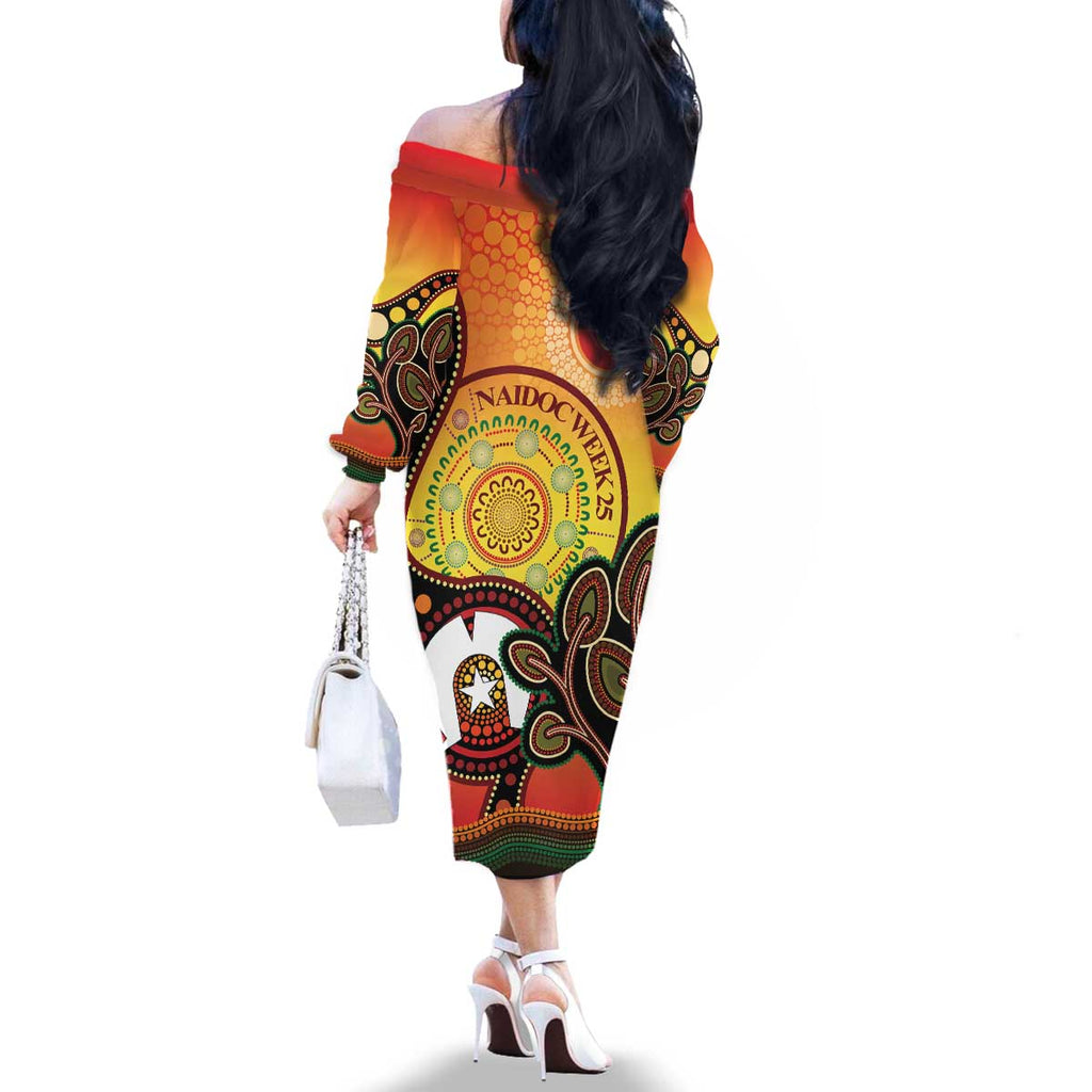 Australia NAIDOC Week Family Matching Off The Shoulder Long Sleeve Dress and Hawaiian Shirt The Next Generation Strength Vision And Legacy