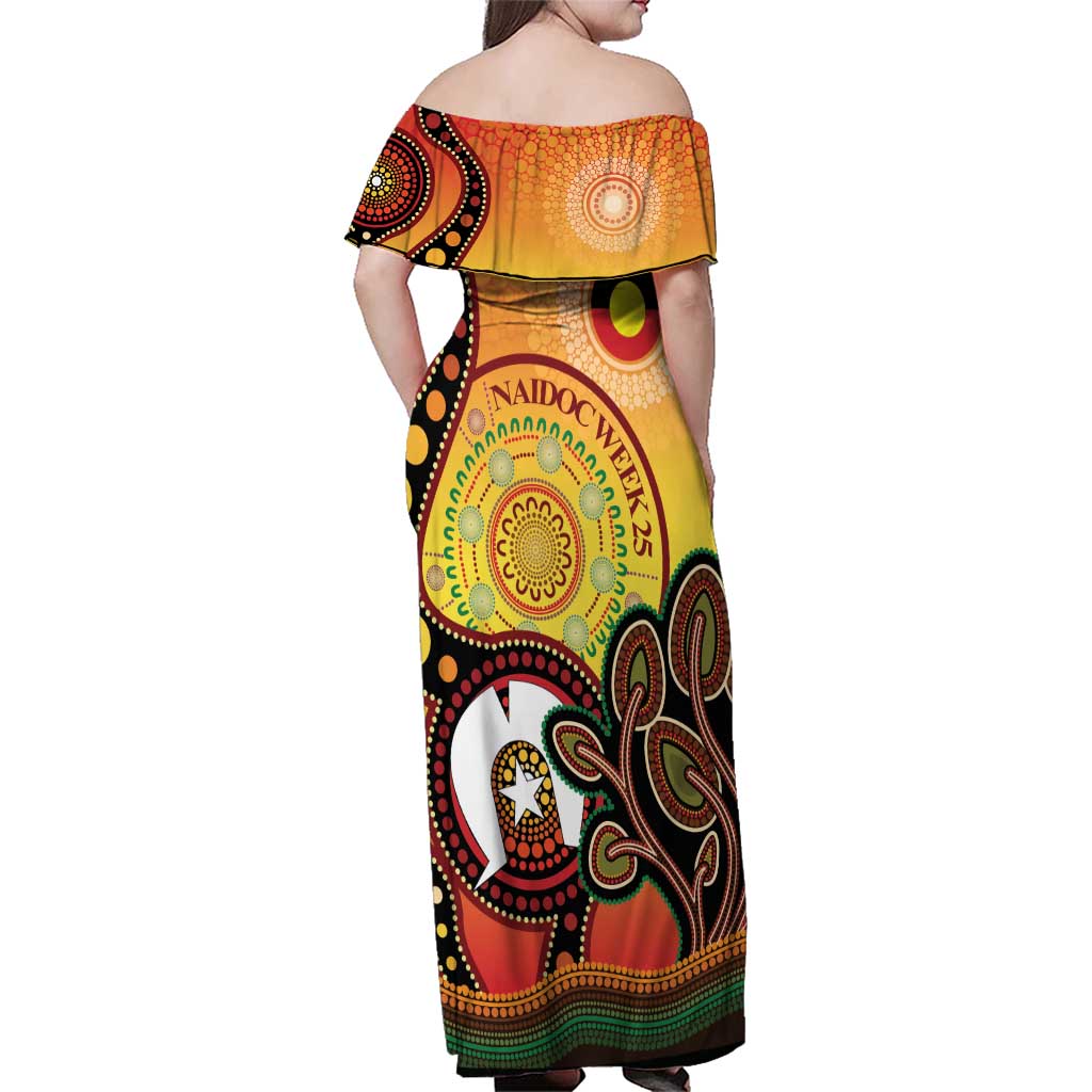 Australia NAIDOC Week Family Matching Off Shoulder Maxi Dress and Hawaiian Shirt The Next Generation Strength Vision And Legacy