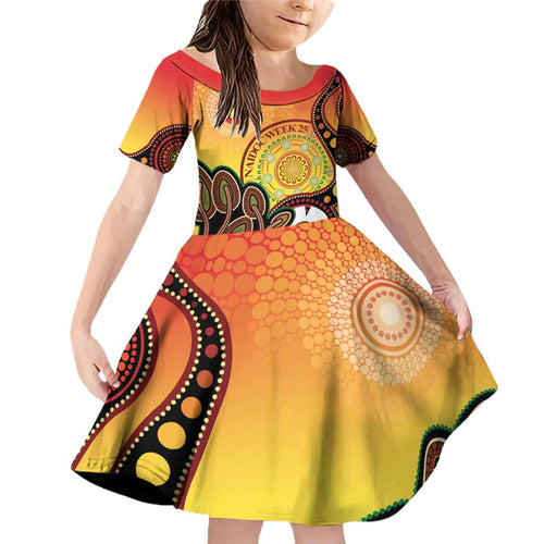 Australia NAIDOC Week Family Matching Off Shoulder Short Dress and Hawaiian Shirt The Next Generation Strength Vision And Legacy