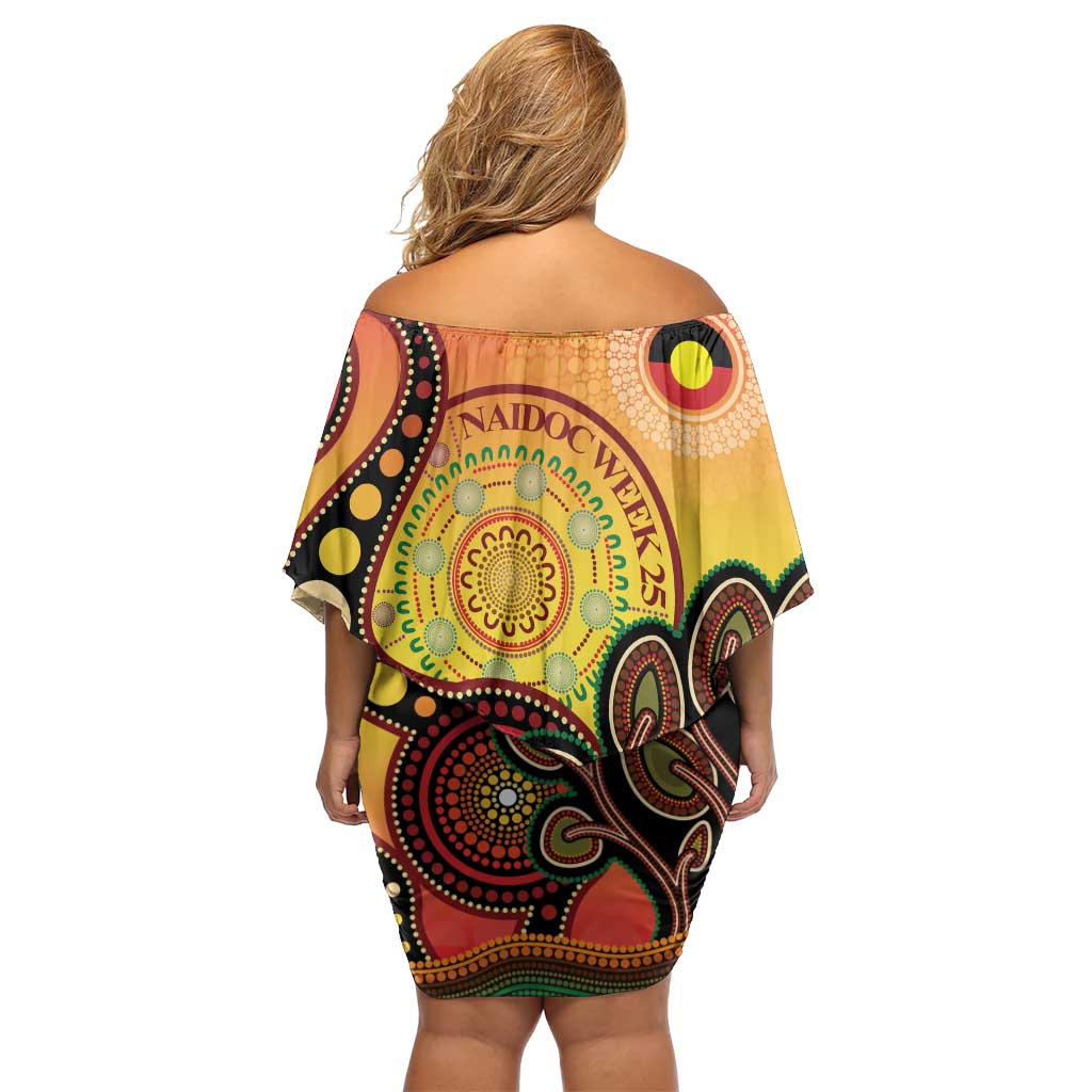Australia NAIDOC Week Family Matching Off Shoulder Short Dress and Hawaiian Shirt The Next Generation Strength Vision And Legacy
