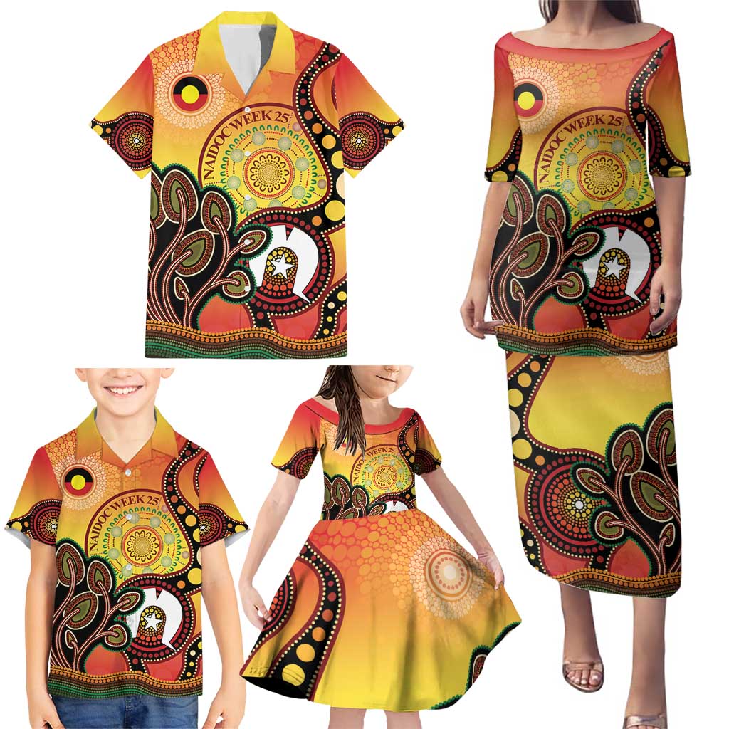 Australia NAIDOC Week Family Matching Puletasi and Hawaiian Shirt The Next Generation Strength Vision And Legacy