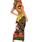 Australia NAIDOC Week Family Matching Short Sleeve Bodycon Dress and Hawaiian Shirt The Next Generation Strength Vision And Legacy