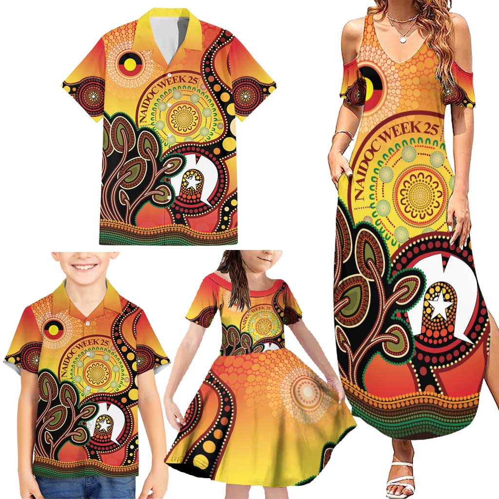 Australia NAIDOC Week Family Matching Summer Maxi Dress and Hawaiian Shirt The Next Generation Strength Vision And Legacy