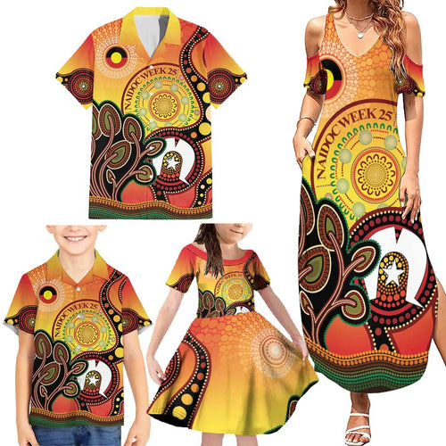 Australia NAIDOC Week Family Matching Summer Maxi Dress and Hawaiian Shirt The Next Generation Strength Vision And Legacy