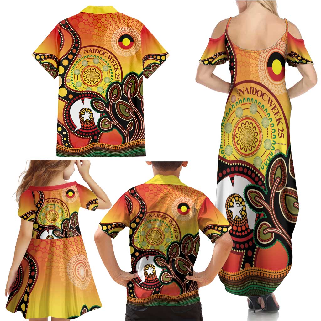 Australia NAIDOC Week Family Matching Summer Maxi Dress and Hawaiian Shirt The Next Generation Strength Vision And Legacy