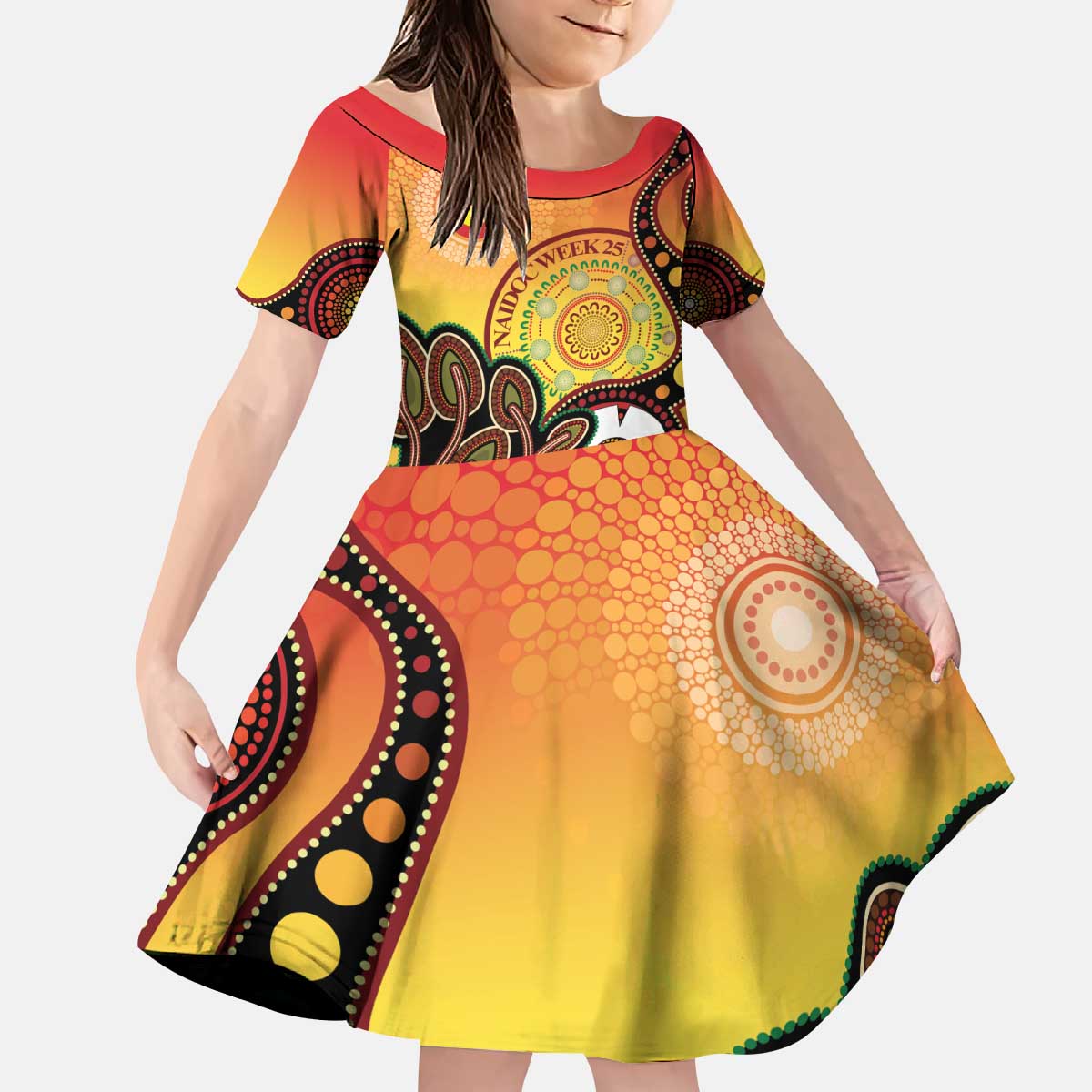 Australia NAIDOC Week Kid Short Sleeve Dress The Next Generation Strength Vision And Legacy