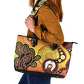 Australia NAIDOC Week Leather Tote Bag The Next Generation Strength Vision And Legacy