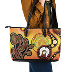 Australia NAIDOC Week Leather Tote Bag The Next Generation Strength Vision And Legacy