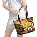 Australia NAIDOC Week Leather Tote Bag The Next Generation Strength Vision And Legacy